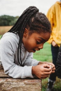 Student at ICNC field trip