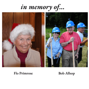 In memory of Flo Primrose and Bob Allsop