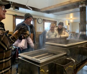 Inside the Sugar House at Maple Syrup Festival