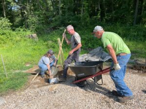 Preparing the footings