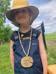 Preschooler graduates as a Champion of Nature