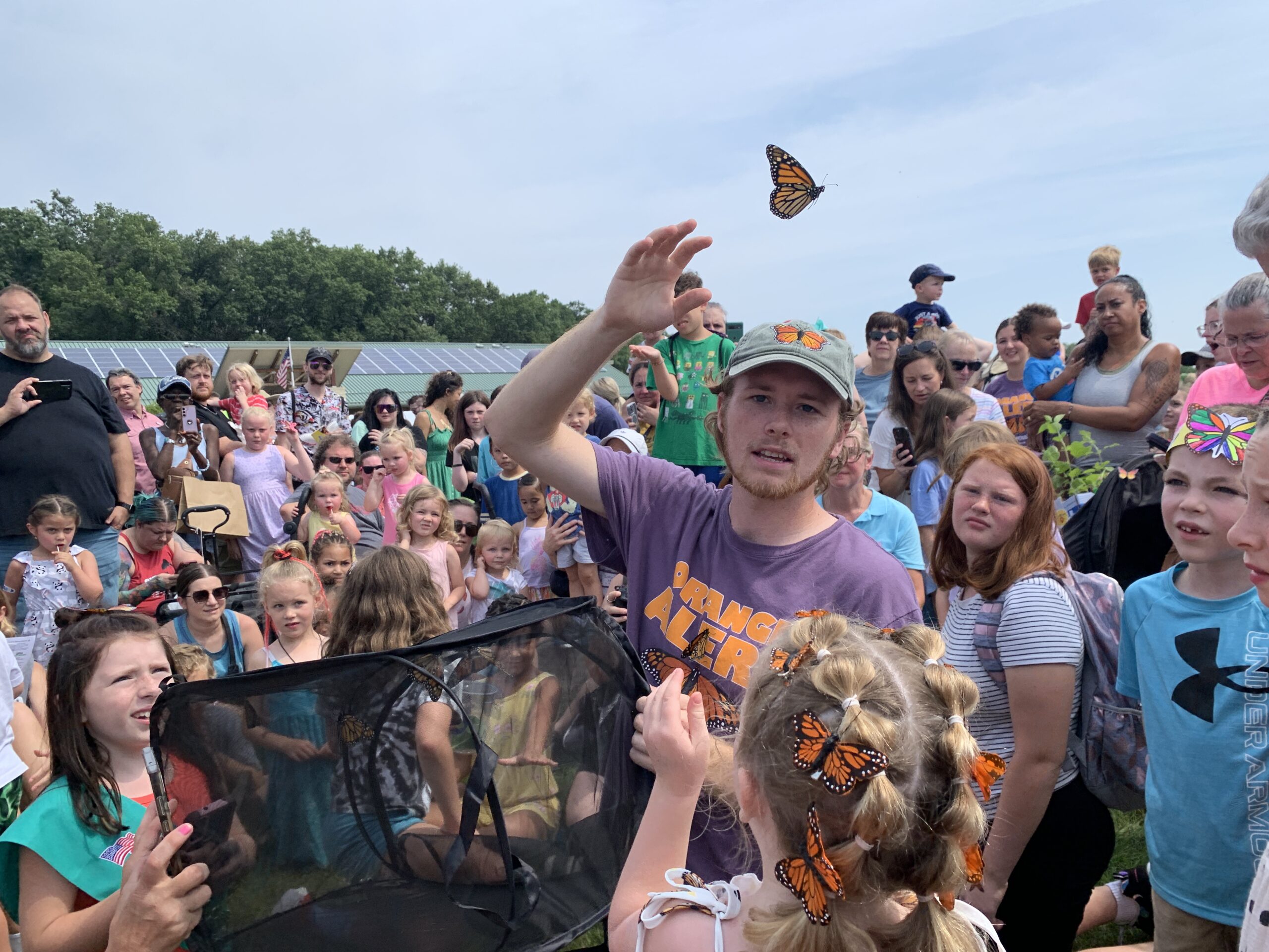 Monarch Fest butterfly release