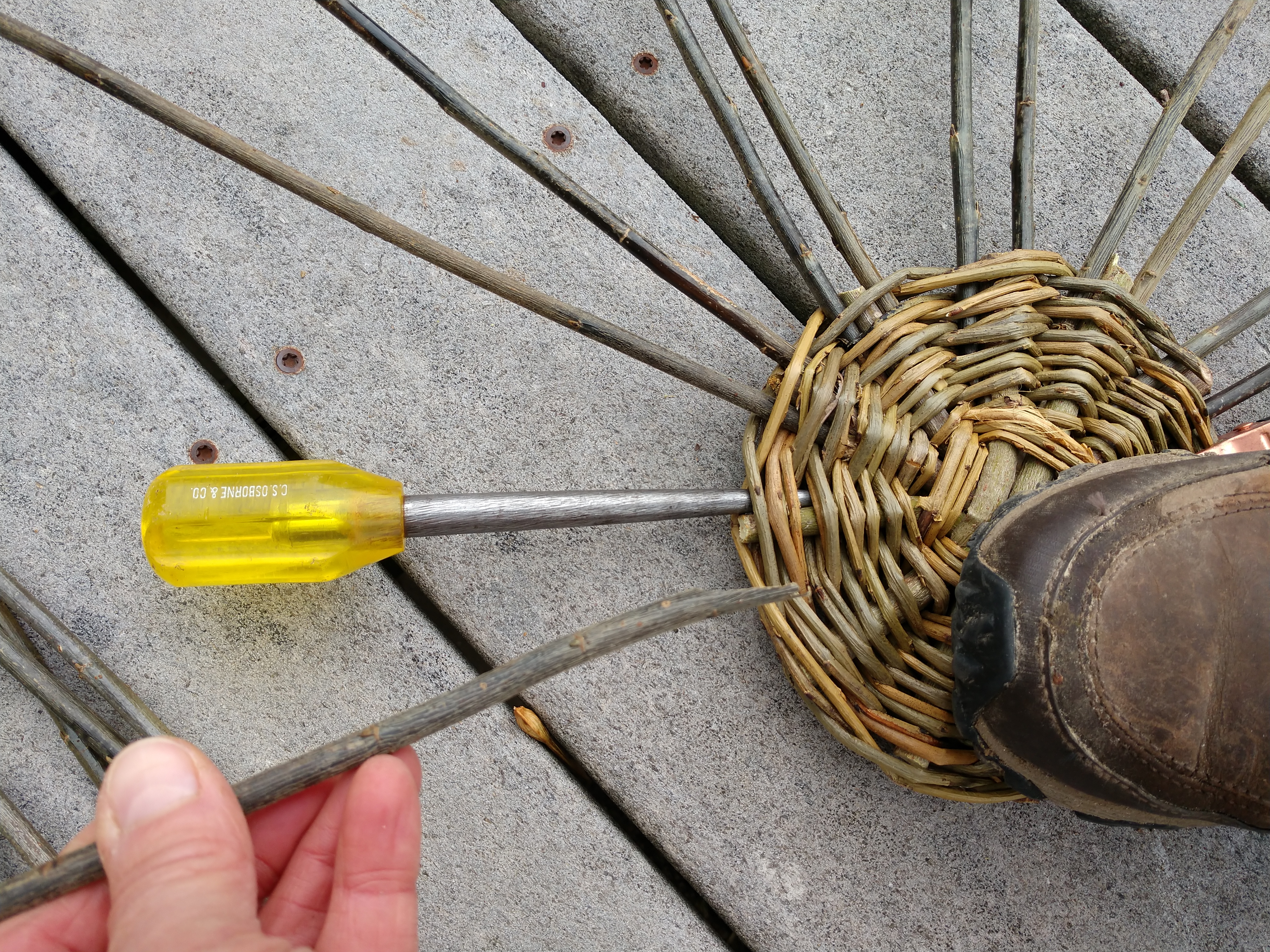 Willow stake and strand base